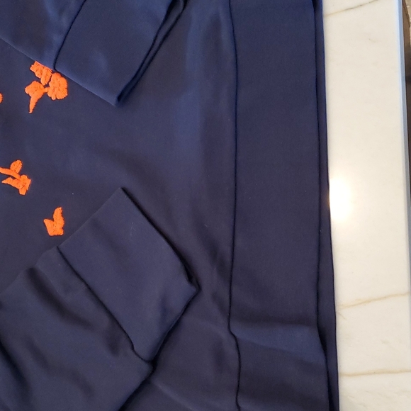 Jcrew navy and orange sweat shirt size XL - Picture 4 of 8